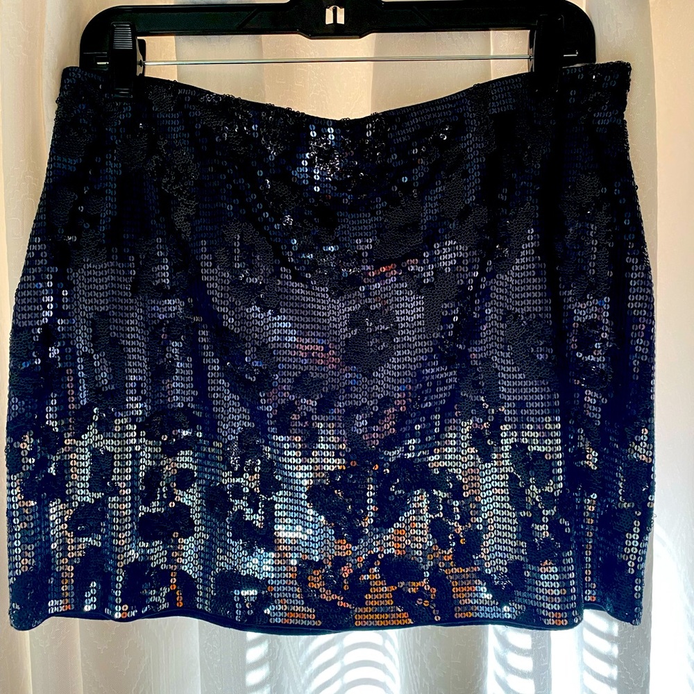 Express sequin mini skirt